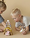 Raduga Grez Stackable Wooden Arch - Sand - Handmade Educational Toy to Stimulate your Baby Montessori Toys