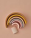 Raduga Grez Stackable Wooden Arch - Sand - Handmade Educational Toy to Stimulate your Baby Montessori Toys