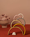 Raduga Grez Stackable Wooden Arch - Sand - Handmade Educational Toy to Stimulate your Baby Montessori Toys