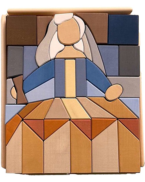 Raduga Grez Wooden Building Set and Puzzle - Infant - Handmade Wooden Blocks and Construction Sets