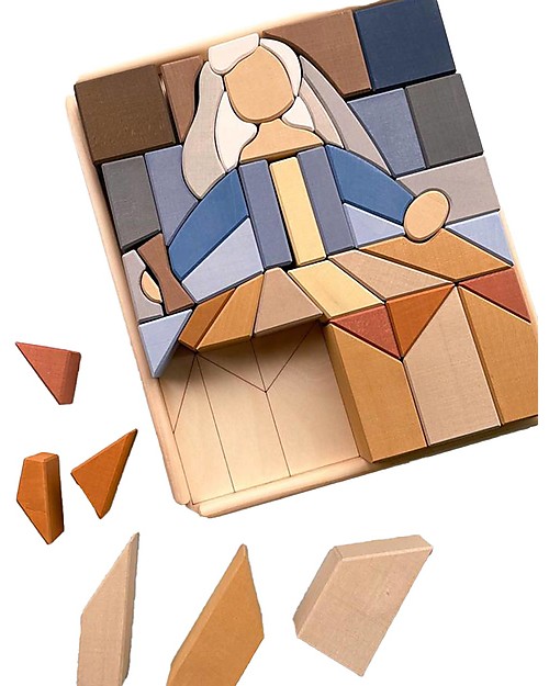 Raduga Grez Wooden Building Set and Puzzle - Infant - Handmade Wooden Blocks and Construction Sets