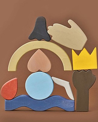 Raduga Grez Wooden Building Set - Diversity - Handmade Educational Toy to Stimulate your Baby Wooden Blocks and Construction Sets