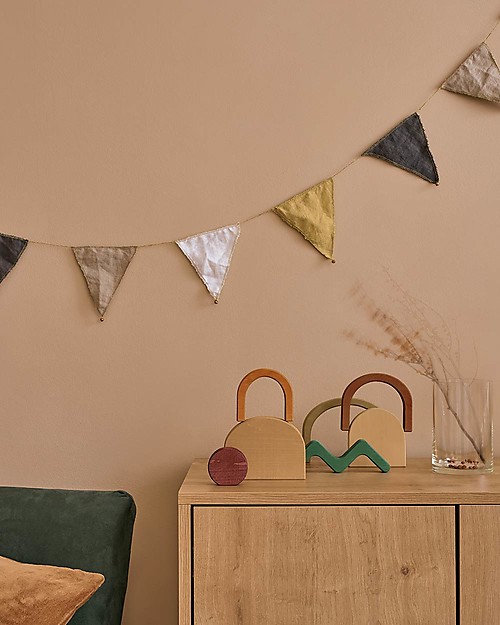 Raduga Grez Wooden Building Set - Shapes - Handmade Educational Toy to Stimulate your Baby Wooden Blocks and Construction Sets