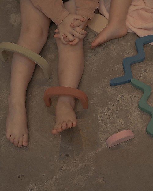 Raduga Grez Wooden Building Set - Shapes - Handmade Educational Toy to Stimulate your Baby Wooden Blocks and Construction Sets