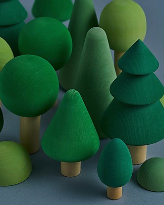 Raduga Grez Wooden Set - Forest Colors - Handmade Educational Toy to Stimulate your Baby Story Making Games