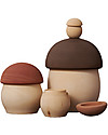 Raduga Grez Wooden Set - Matryoshka Mushroom - Handmade Educational Toy to Stimulate your Baby Wooden Animals