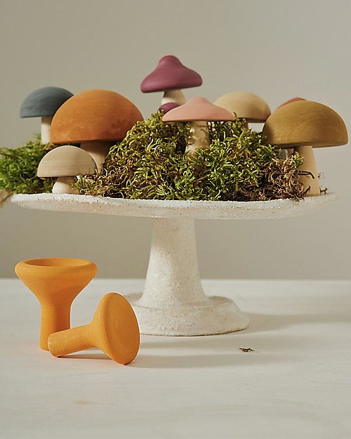 Raduga Grez Wooden Set - Mushrooms - Handmade Educational Toy to Stimulate your Baby Montessori Toys