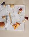 Raduga Grez Wooden Set - Mushrooms - Handmade Educational Toy to Stimulate your Baby Montessori Toys