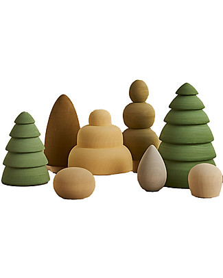 Raduga Grez Wooden Set - Summer in the Forest - Handmade Educational Toy to Stimulate your Baby Story Making Games