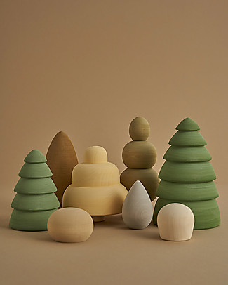 Raduga Grez Wooden Set - Summer in the Forest - Handmade Educational Toy to Stimulate your Baby Story Making Games