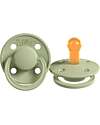 Rebael Set of 2 Pacifier - Round Nipple in Natural Latex - Almond and Laurel - Made in Danemark - BPA & PVC Free Dummies & Soothers
