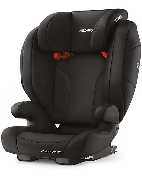 Recaro Monza Nova Evo Car Seat, Groups 2-3, (15-36 kg) -  Performance Black Car Seats Group 2/3