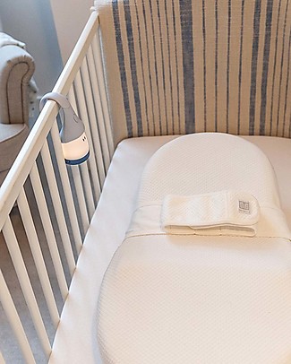 Red Castle Fitted Sheet for Cocoonababy® Ergonomic Cocoon - Fleur de Coton - White - Very soft French Fabric Baby Nest
