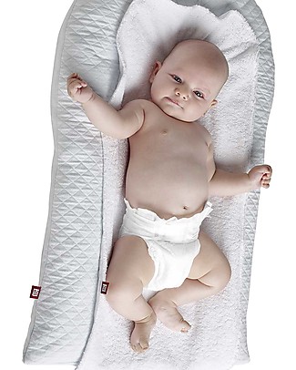 Red Castle Soft Changing Mat - Fleur de Coton - Pearl Grey - Practical and Delicate on the Skin Changing Tables