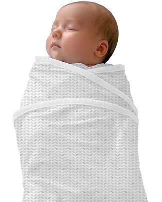 Red Castle Swaddle Miracle Blanket™ - Leaf/White - 100% Cotton Swaddles