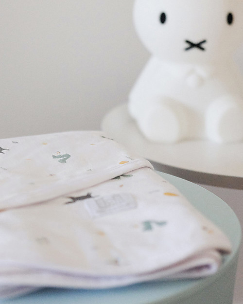 Red Castle Swaddle Miracle Preformed Blanket™ - Happy Fox /White - 100% Cotton Muslin Swaddle