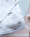 Red Castle Swaddle Miracle Preformed Blanket™ - Happy Fox /White - 100% Cotton Muslin Swaddle