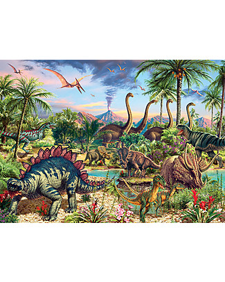 Red Glove Prehistoric Party Puzzle, 350 Pieces Memory Games