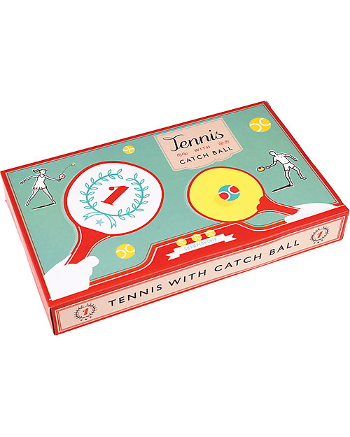 Rex London 2 in 1 Playset Tennis with Catch Ball - Retro style super fun games Outdoor Games and Toys_