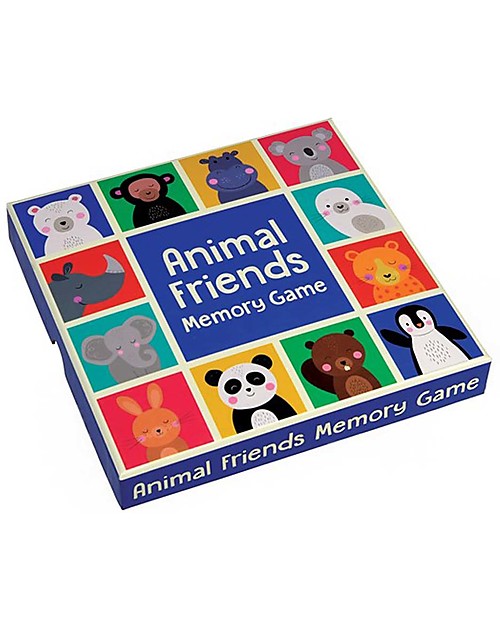 Rex London Animal Friends Memory Cards Game - 12 funny animals included! Memory Games