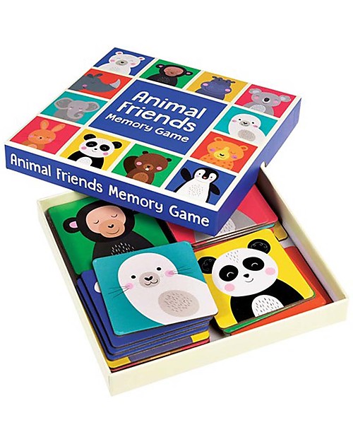 Rex London Animal Friends Memory Cards Game - 12 funny animals included! Memory Games