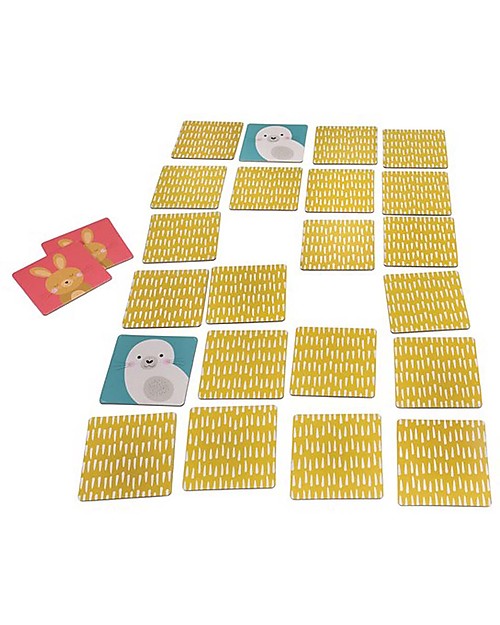 Rex London Animal Friends Memory Cards Game - 12 funny animals included! Memory Games