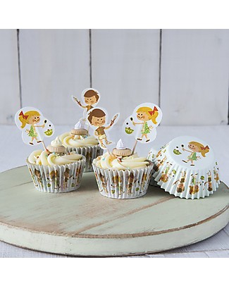 Rex London Baking Set Cupcake Cases + Toppers, Home Baking Kitchen accessories