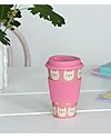 Rex London Bamboo Travel Mug 400 ml, Cookie the Cat - Original and Eco-Friendly Cups