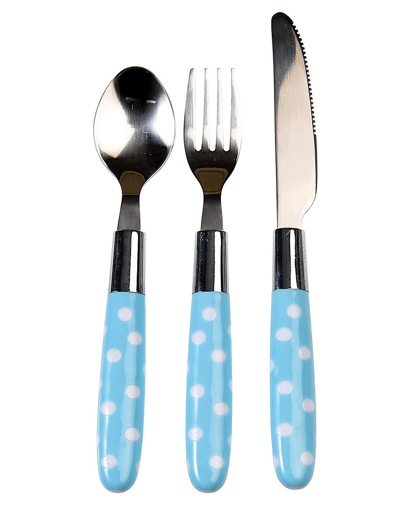 Rex London Children's Cutlery Set, Rusty The Fox - Fork, spoon and knife  unisex (bambini)