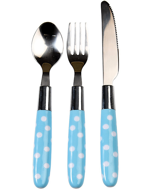 Rex London Children’s Cutlery Set, Rusty The Fox - Fork, spoon and knife Cutlery