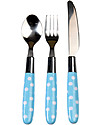 Rex London Children’s Cutlery Set, Rusty The Fox - Fork, spoon and knife Cutlery