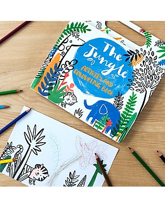 Rex London Colouring and Activity Book, Jungle Animals - Great Gift Idea! Colouring Activities