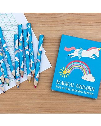 Rex London Colouring Pencils 10 pieces set, Magical Unicorn Colouring Activities