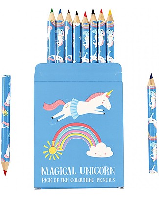 Rex London Colouring Pencils 10 pieces set, Magical Unicorn Colouring Activities