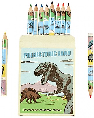 Rex London Colouring Pencils 10 pieces set, Prehistoric Land Colouring Activities