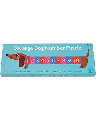 Rex London Floor Puzzle - Sausage Dog - 16 Pieces - Wooden Puzzles
