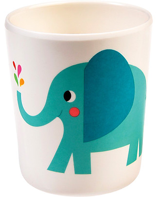 Rex London Kids Beaker, Elvis the Elephant - Free from BPA, PVC, phthalates and lead! Cups & Beakers