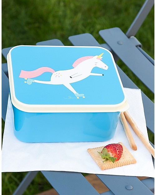 Rex London Lunch Box, Magical Unicorn 13,5x15x7 cm - BPA free! Thermal Containers