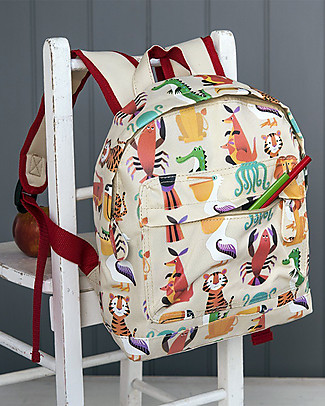 Rex London Mini Backpack 28 x 21 x 10 cm, Colourful Creatures - Perfect for pre-schoolers! null