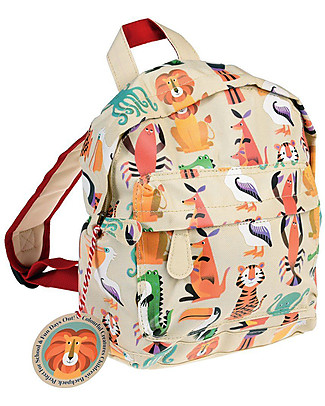 Rex London Mini Backpack 28 x 21 x 10 cm, Colourful Creatures - Perfect for pre-schoolers! Small Backpacks
