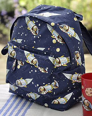Rex London Mini Backpack 28 x 21 x 10 cm, Spaceboy - Perfect for pre-schoolers! Small Backpacks