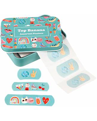 Rex London Plasters in a Tin - Top Banana - Pack of 30 Plasters