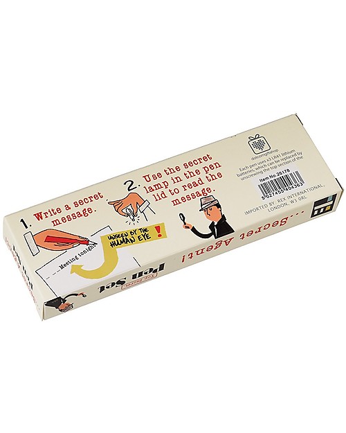 Rex London Secret Agent Spy Pens, Set of unisex (bambini)
