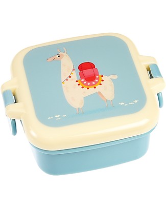 Rex London Snack Pot, Llama 9x7x3.9 cm - BPA free! Snack and Formula Containers