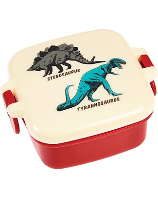 Rex London Snack Pot, Prehistoric Land 9x7x3.9 cm - BPA free! Snack and Formula Containers