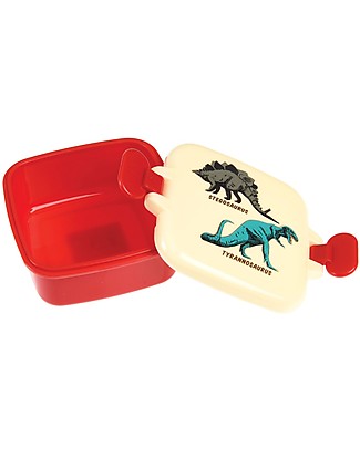 Rex London Snack Pot, Prehistoric Land 9x7x3.9 cm - BPA free! Snack and Formula Containers