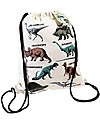 Rex London Soft Cotton Drawstring Bag 37 x 31 cm, Dinosauri - Perfect for pre-schoolers! Kindergarten Backpacks
