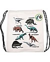 Rex London Soft Cotton Drawstring Bag 37 x 31 cm, Dinosauri - Perfect for pre-schoolers! Kindergarten Backpacks