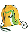 Rex London Soft Cotton Drawstring Bag 37 x 33 cm, Crocodile - Perfect for pre-schoolers! Kindergarten Backpacks