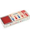 Rex London Stamp Set, Family - Includes ink and 8 stamps! Stickers & Stamps Sets